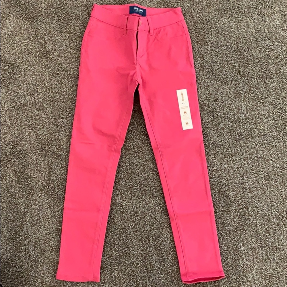 Pink girls old navy jeggings